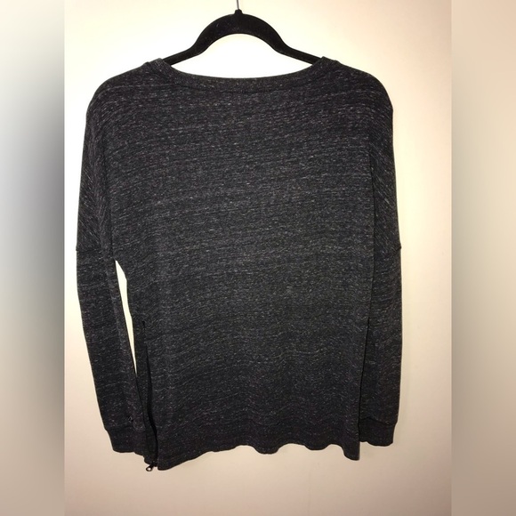 CALIA By Carrie Underwood Womens Rayon Cotton Gray Side Zip Detail Sweatshirt XS - Picture 8 of 11